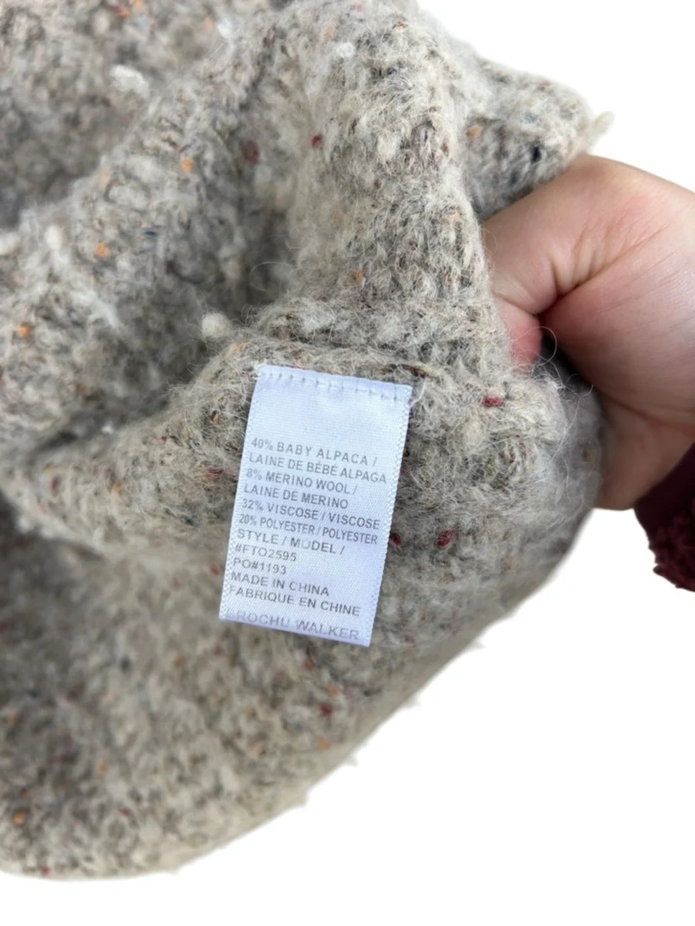 Brochu Walker Baby Alpaca and Wool Noor Cadigan Sweater - Size XS - Beige